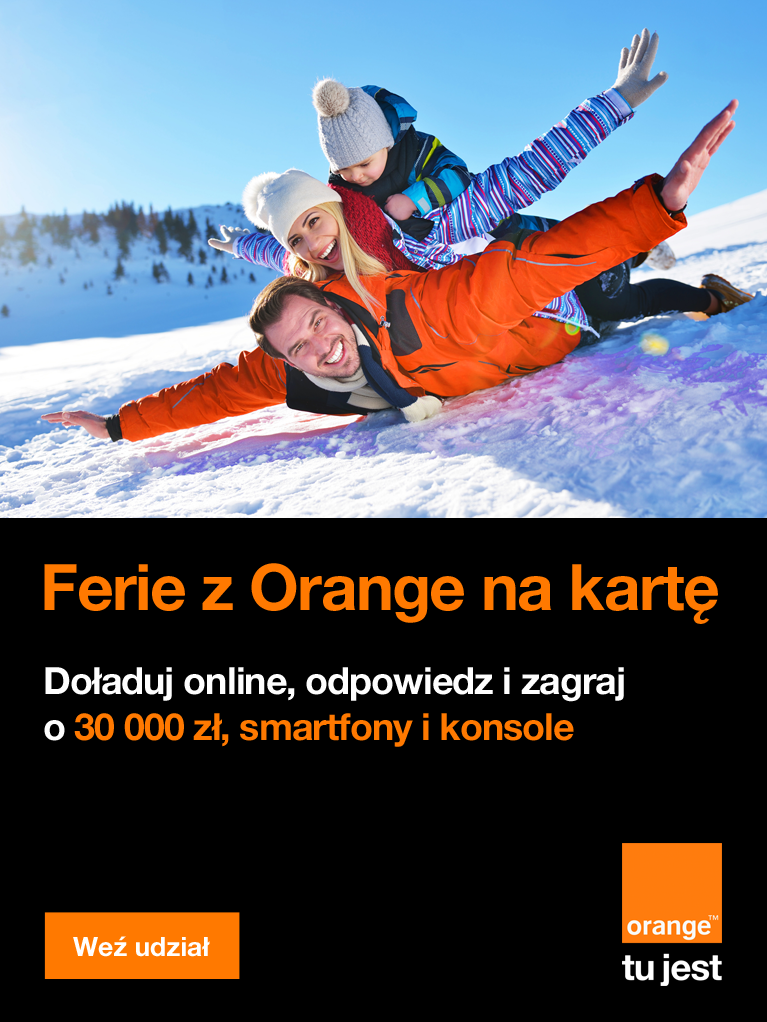 Baner promocyjny doładowań Orange online.