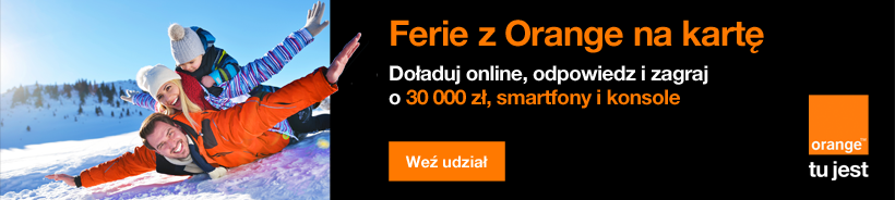 Baner promocyjny doładowań Orange online.